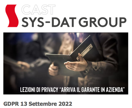 LEZIONI DI PRIVACY: ARRIVA IL GARANTE IN AZIENDA