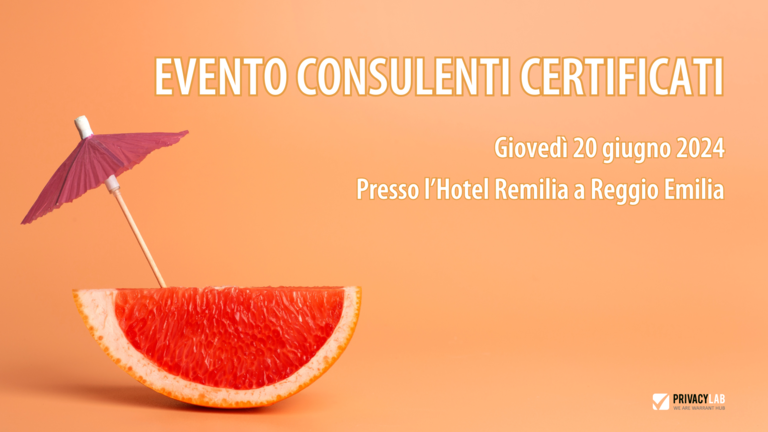 Evento Consulenti certificati